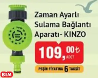 ZAMAN AYARLI SULAMA BAĞLANTI APARATI- KINZO ZAMAN AYARLI SULAMA BAĞLANTI APARATI- KINZO